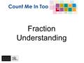 Fraction Understanding This workshop will cover: Common misconceptions with fractions Framework levels for fractions linked to the Mathematics K-6 syllabus.