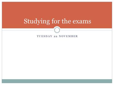 TUESDAY 22 NOVEMBER Studying for the exams. Key skills and knowledge Define key terms (terra nullius etc) Interpret data (maps, pictures, graphs) Construct.