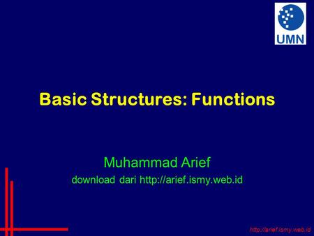 Basic Structures: Functions Muhammad Arief download dari