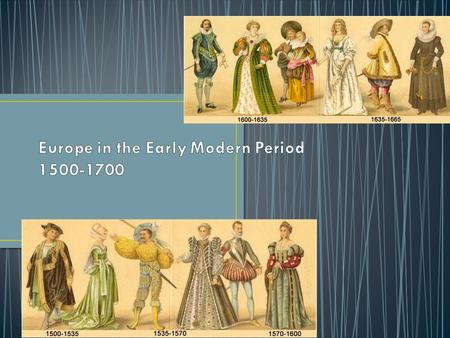 900-1400 feudal system dominated Europe Serfs paid tribute to lords in exchange for protection C13th onwards, rental agreements replaced feudalism.