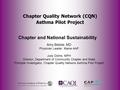 Chapter Quality Network (CQN) Asthma Pilot Project Chapter and National Sustainability Amy Belisle, MD Physician Leader, Maine AAP Judy Dolins, MPH Director,