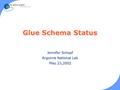 Glue Schema Status Jennifer Schopf Argonne National Lab May 23,2002.