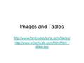 Images and Tables   ables.asp.