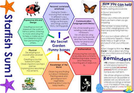 Personal, social and emotional Going for Goals – knowing that we learn in different ways. Being able to identify things we find easy and things we find.