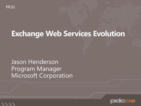 What’s new for the Exchange 2010 Developer? Developing Exchange-enabled Enterprise Applications Creating “Cloud Ready” Exchange-enabled Applications Deploying.