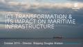 Slide title 70 pt CAPITALS Slide subtitle minimum 30 pt October 2015 – Director, Shipping Douglas Watson