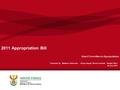 2011 Appropriation Bill Select Committee on Appropriations Presented by:Matthew Simmonds – Acting Deputy Director-General: Budget Office 24 June 2011.