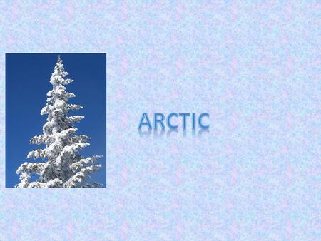 The Arctic tundra is a cold place with no trees and very little rainfall. The ground is frozen all year round. It is located near the north pole in.