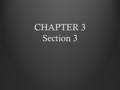 CHAPTER 3 Section 3. Main Idea & Why it Matters The Northern Colonies developed a predominantly urban society, based on commerce and trade The states.