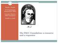 The PHCC Foundation: a resource and a requestor Natalie J. Harder VP of Institutional Advancement, PHCC Executive Director, PHCC Foundation October 13,