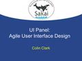 UI Panel: Agile User Interface Design Colin Clark.