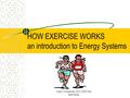 Craig C.Freudenrich, Ph.D. 2003 How Stuff Works HOW EXERCISE WORKS an introduction to Energy Systems.