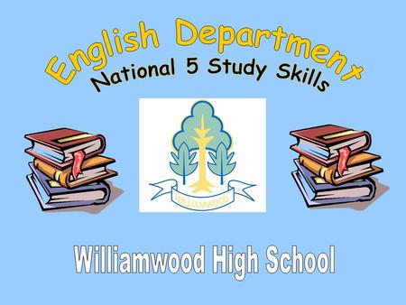 The purpose of this presentation is to provide you with an insight into how you can best support your child as they prepare themselves for the English.