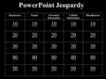 PowerPoint Jeopardy RenaissancePeopleProtestant Reformation Catholic Reformation Miscellaneous 10 20 30 40 50.