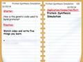 12/15/14 Starter: How is the genetic code used to build proteins? Practice: Watch video and write five things you learn. https://www.youtube.com/watch?v.