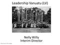 Leadership Vanuatu (LV) Nelly Willy Interim Director Photo Source- EPLD website.