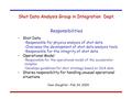 Jean Slaughter -Feb 24, 2004 Shot Data Responsible for physics analysis of shot data Oversees the development of shot data analysis tools Responsible for.