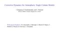 Corrective Dynamics for Atmospheric Single Column Models J. Bergman, P. Sardeshmukh, and C. Penland NOAA-CIRES Climate Diagnostics Center With special.