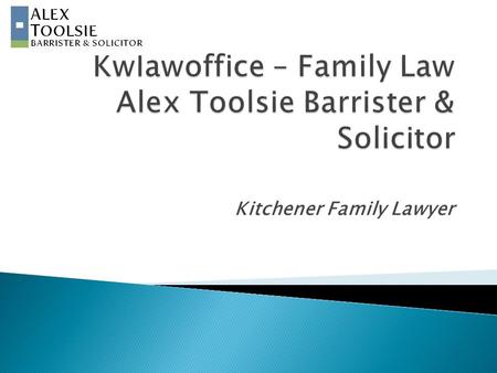 Kitchener Family Lawyer.  Types of Legal Disputes Relationship breakdowns, being charged with an offence, or pursuing someone for an unpaid debt. These.