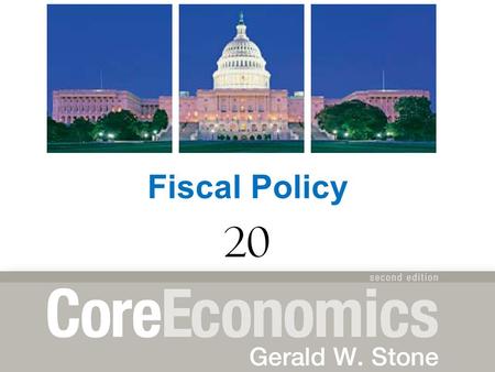 Fiscal Policy 20.