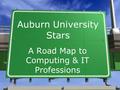 Auburn University Stars A Road Map to Computing & IT Professions.