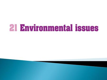  Understand how business activity affects the environment.  Appreciate the importance of short-term environmental effects, such as the impact on traffic.