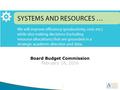 1 Board Budget Commission February 18, 2016. Agenda Meeting Goals -5 Minutes Calendar and Timeline -5 Minutes FY2017 General Fund Revenue -15 Minutes.