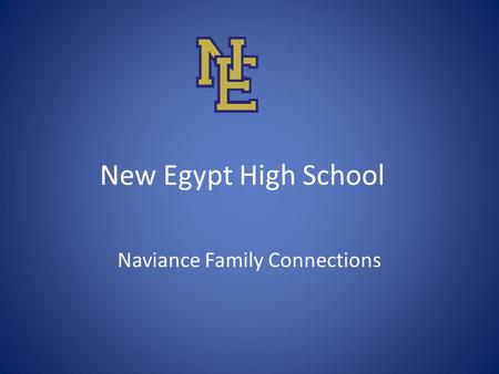 New Egypt High School Naviance Family Connections.