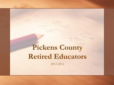 Pickens County Retired Educators 2013-2014. Background of Hill City Elementary HCES opened in 2002 with a student population of over 750 students. Currently,