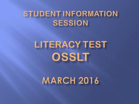 To earn an Ontario Secondary School Diploma (OSSD), you must complete:  30 credits (18 compulsory and 12 elective)  40 community involvement hours 