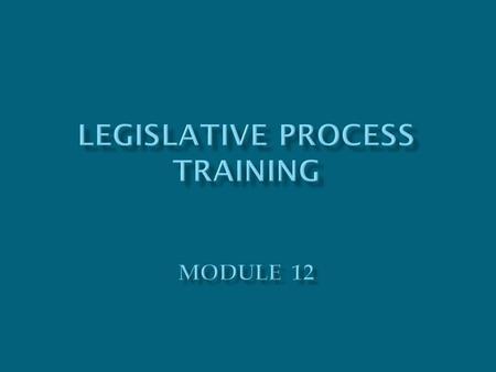 Conservation districts are directly affected by actions of federal and state legislators. Sometimes there is a need for new legislation to address a natural.