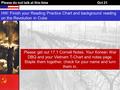 Please do not talk at this timeOct 21 HW: Finish your Reading Practice Chart and background reading on the Revolution in Cuba Please get out 17.1 Cornell.