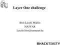 Layer One challenge Biró László Miklós HA5YAR