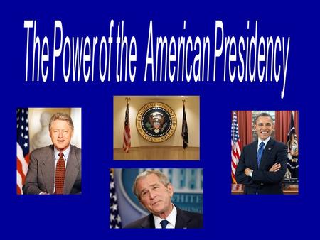 Presidential Roles There are five people interested in being President of the United States and it is your job to determine whether or not they meet the.