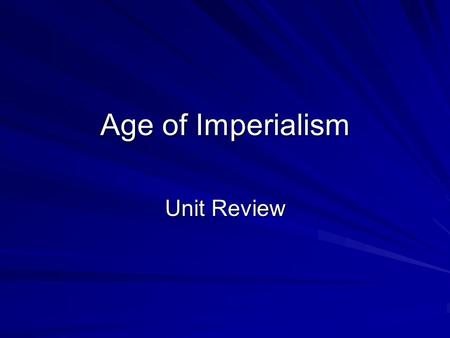 Age of Imperialism Unit Review. The main difference between European colonies and protectorates in Africa had to do with their….. governments. A colony.