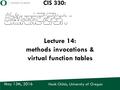 Hank Childs, University of Oregon May 13th, 2016 CIS 330: _ _ _ _ ______ _ _____ / / / /___ (_) __ ____ _____ ____/ / / ____/ _/_/ ____/__ __ / / / / __.