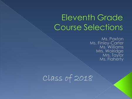 Class of 2018.  Important dates  SAT/ACT Information  House Bill 5 Graduation Information  Credit Recovery/Summer School  Fill out Projected Schedule.