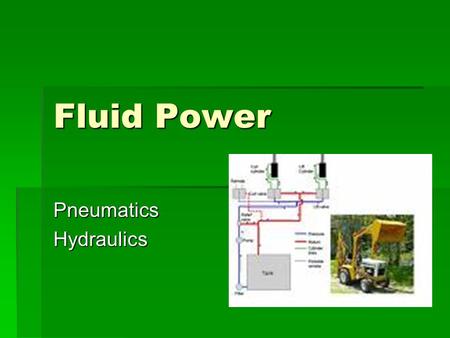 Pneumatics Hydraulics