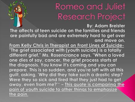  When depression builds up too much some people cant take it anymore and they decide they need to commit suicide to end the depression.