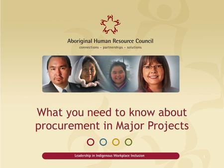 What you need to know about procurement in Major Projects 1.