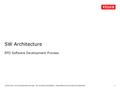 25/02/2016 SW Development Process - SW Architecture/Stefan L. Meier/Electronic Product Development SW Architecture EPD Software Development Process 1.