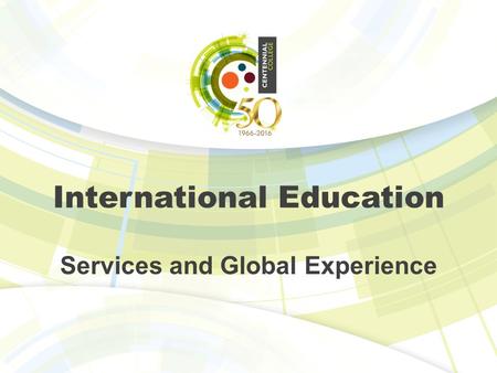 International Education Services and Global Experience.