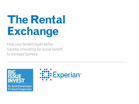 ©2013 Experian Limited & BII. All rights reserved. Experian and the marks used herein are service marks or registered trademarks of Experian Limited. Other.