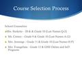 Course Selection Process School Counselors:  Mrs. Burkette – IB & & Grade 10 (Last Names Q-Z)  Ms. Cotney – Grade 9 & Grade 10 (Last Names A-G)  Mrs.