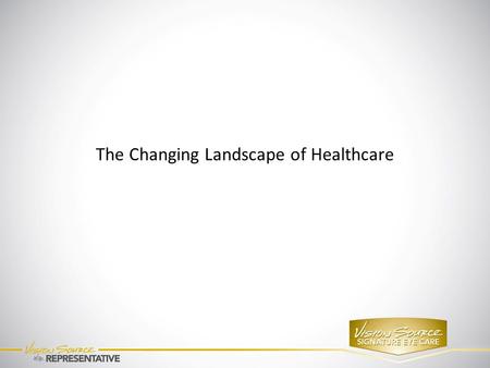 The Changing Landscape of Healthcare. Important Terms ACO: Accountable care Organization- group of healthcare providers that agree to be accountable for.