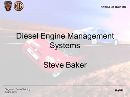 Diesel Engine Management Systems