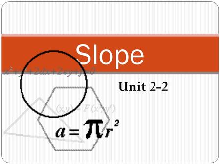 Unit 2-2 Slope. What is slope? The _________ of a line in a coordinate plane is a number that describes the steepness of the line. Any ____ points on.