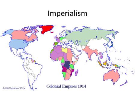 Imperialism. The rapid growth of industry required resources and markets. The nations of Europe sought to expand their empires. In the late 19 th century,