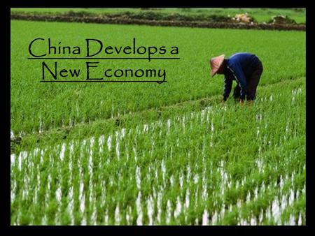 China Develops a New Economy