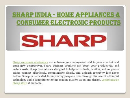 Sharp India - Home appliances & Consumer electronic products Sharp India - Home appliances & Consumer electronic products Sharp consumer electronicsSharp.